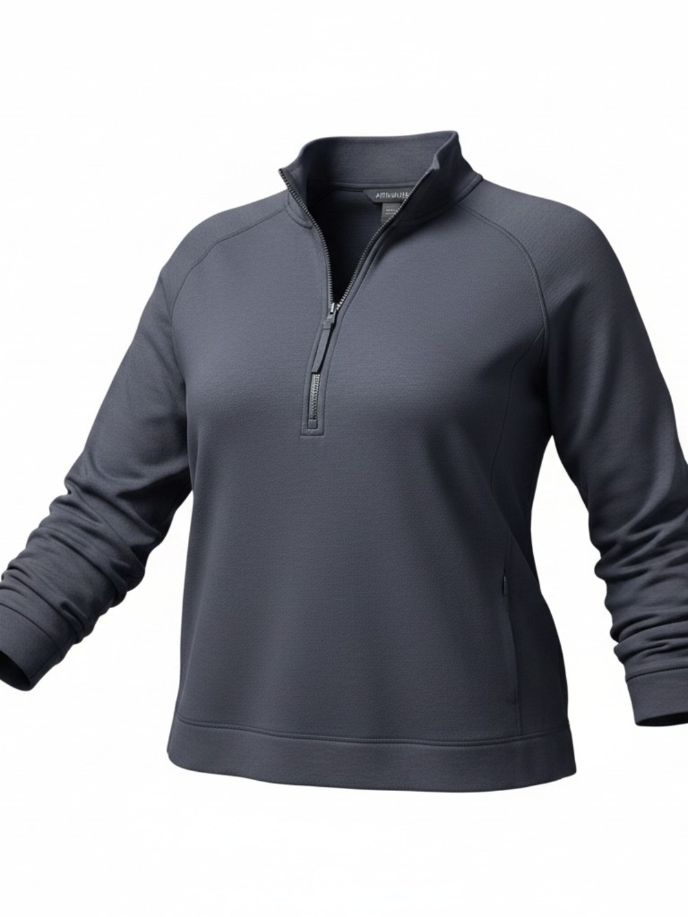 ATHLETA | Black Quarter Zip Pullover Long Sleeve Zipper Pockets EUC Lyocell | XL